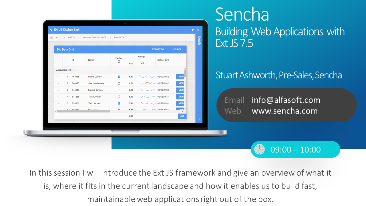 Sencha webinar - Building Web Applications with Ext JS 7.5