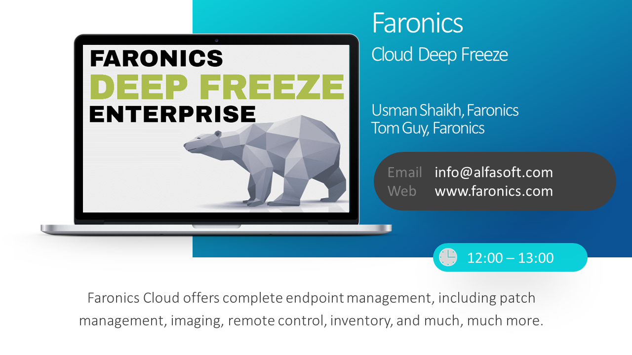 Faronics webinar - Cloud Deep Freeze