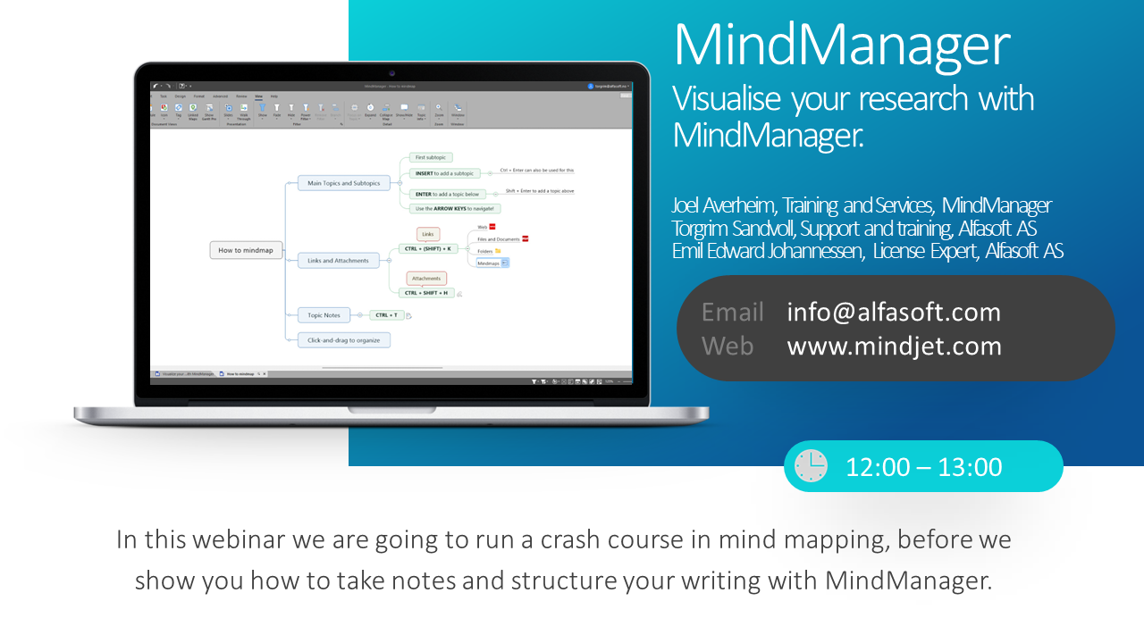 MindManager webinar - Visualise your research with MindManager