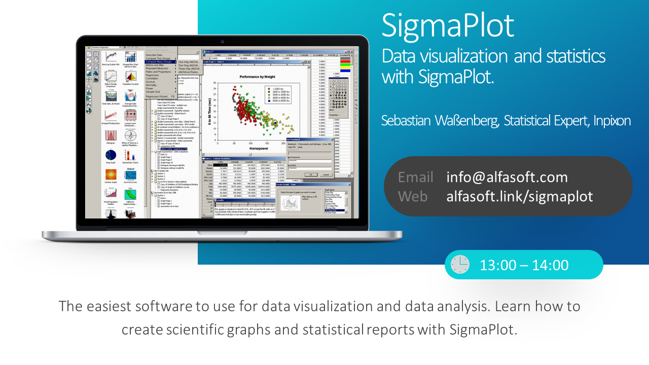 SigmaPlot webinar - Data visualization and statistics
